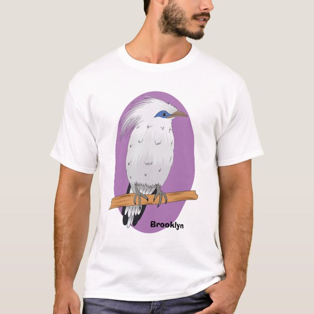 Bali Myna Tropenvogel T-Shirt (Vorderseite)
