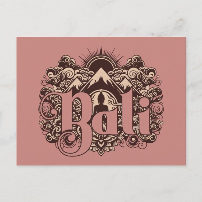 Bali Postkarte (Vorderseite)