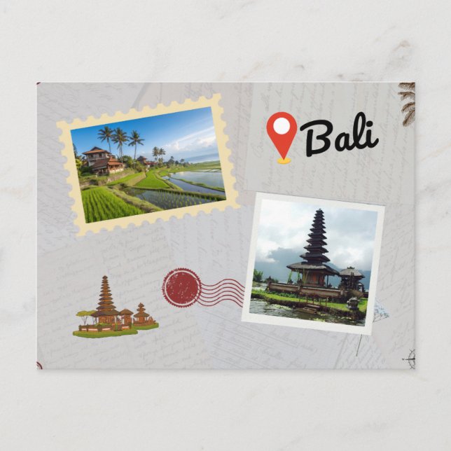 Bali Postkarte: Tropisches Paradies Postkarte (Vorderseite)