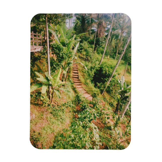 Bali Regenwaldtreppe Magnet (Vertikal)