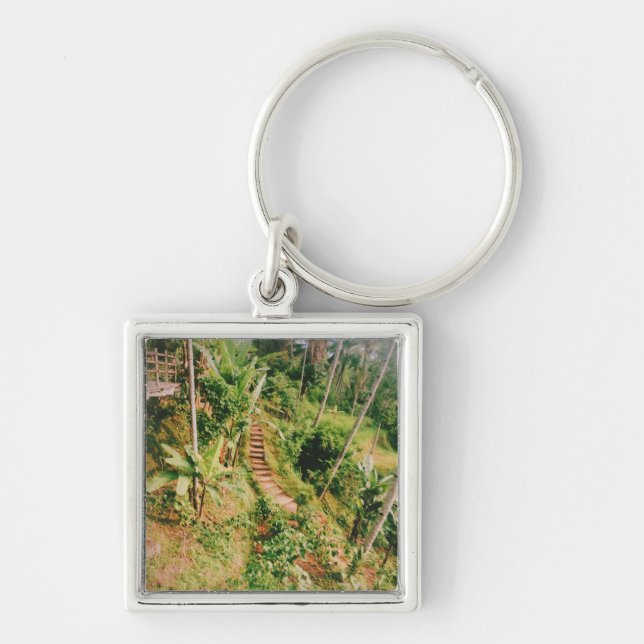 Bali Regenwaldtreppe Schlüsselanhänger (Vorne)