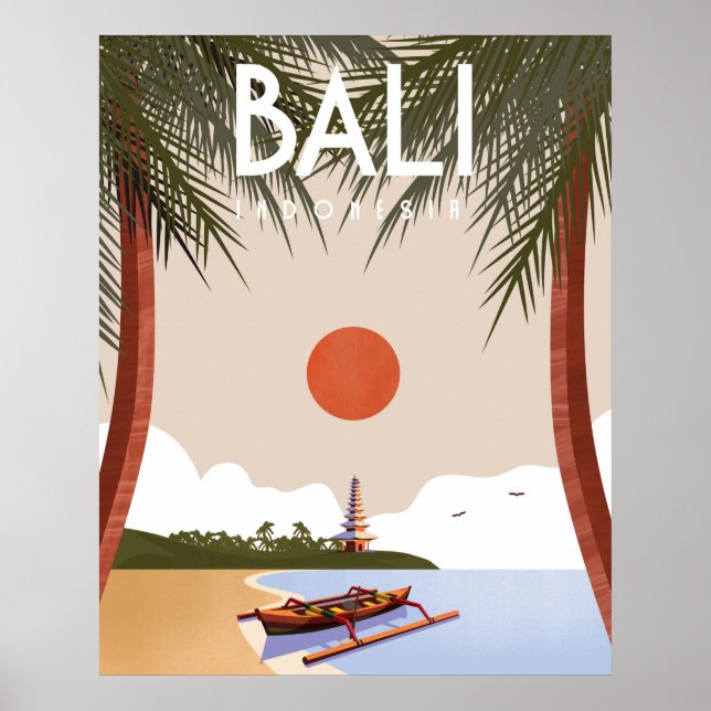 Bali Reiseplakat Poster (Vorne)