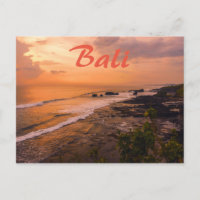 Bali Sea Wave Sunset Beach Shore Island