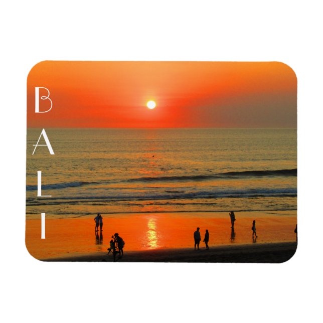 Bali Seminyak Sonnenuntergang Magnet (Horizontal)