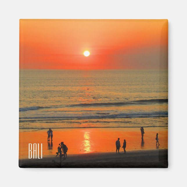 Bali-Sonnenuntergang Magnet (Vorne)