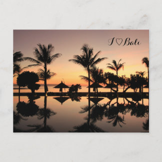 Bali Sonnenuntergang Postkarte