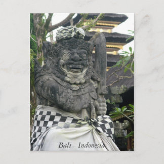 Bali Statue Indonesien Postkarte