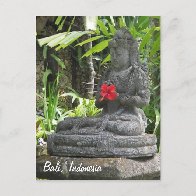 Bali Statue Postcard Postkarte (Vorderseite)