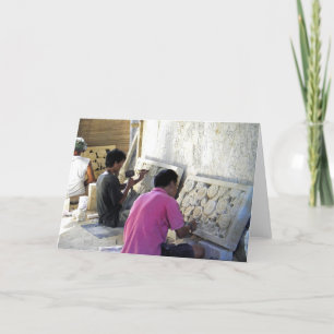 Bali Stone Cutters Blank Karte