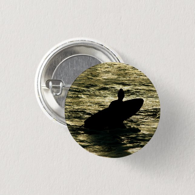 Bali-Surfer-Golden-Hour-Abzeichen Button (Vorne & Hinten)