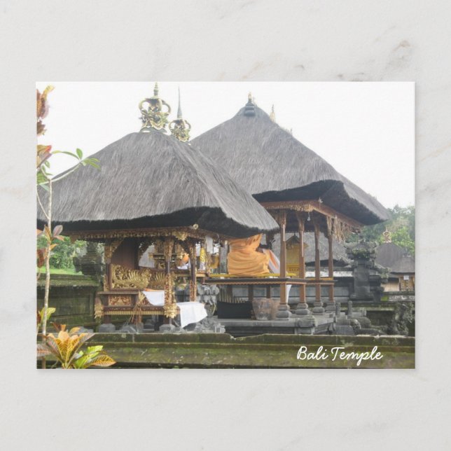 Bali Temple Postkarte (Vorderseite)