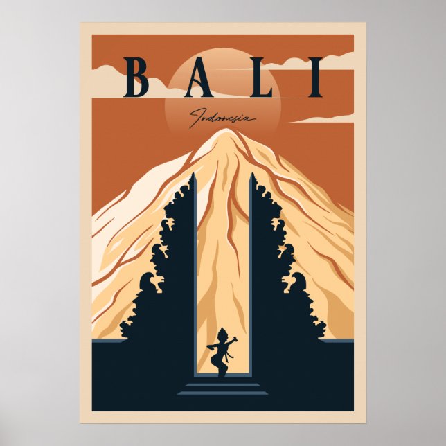 Bali Travel Poster (Vorne)