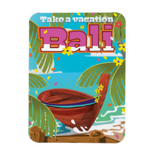 Bali Travel Poster. Magnet