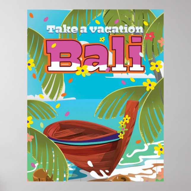 Bali Travel Poster. Poster (Vorne)