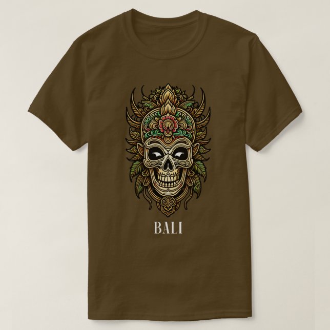 Bali Tribal Mask T-Shirt (Design vorne)