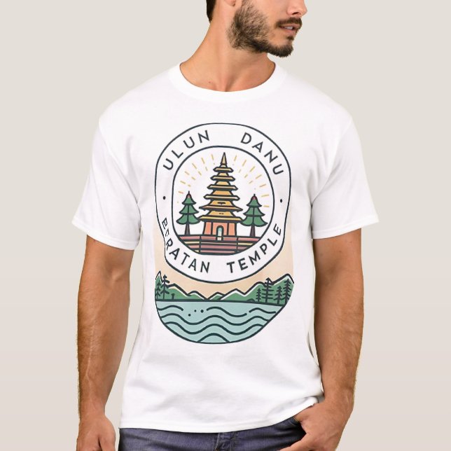 Bali Ulun Danu Beratle Temple T-Shirt (Vorderseite)