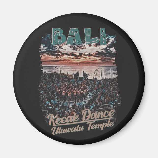 BALI-Uluwatu-Tempel Magnet (Vorne)