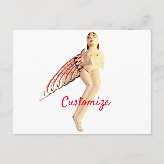 Bali Winged Goddess Thunder_Cove Postkarte (Vorderseite)