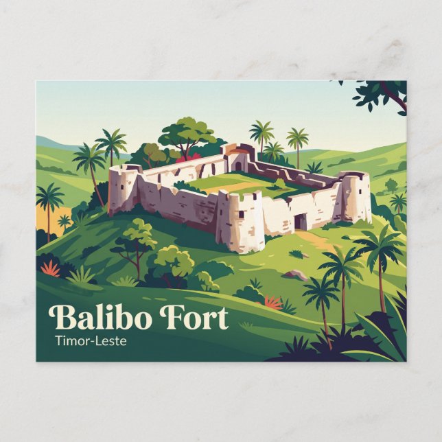 Balibo-Festung Timor-Leste Postkarte (Vorderseite)