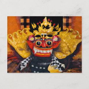 Balinese Barong Postcard Postkarte