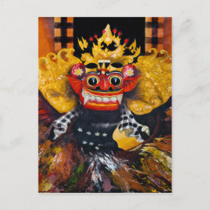 Balinese Barong Postcard Postkarte