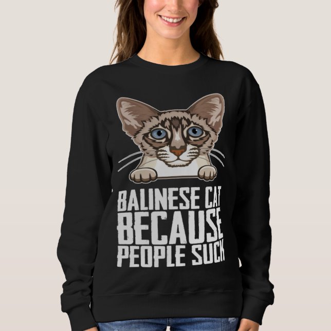 Balinese cat  Balinese  Balinese cats  13 Sweatshirt (Vorderseite)