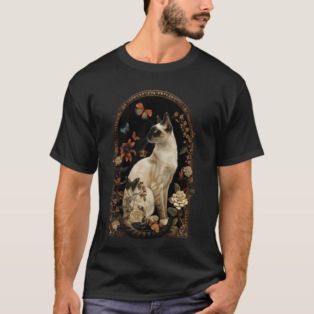 Balinese Cat Blume T-Shirt (Vorderseite)