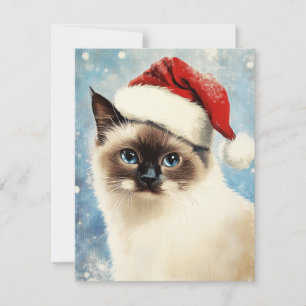 Balinese Cat Christmas Feiertagskarte