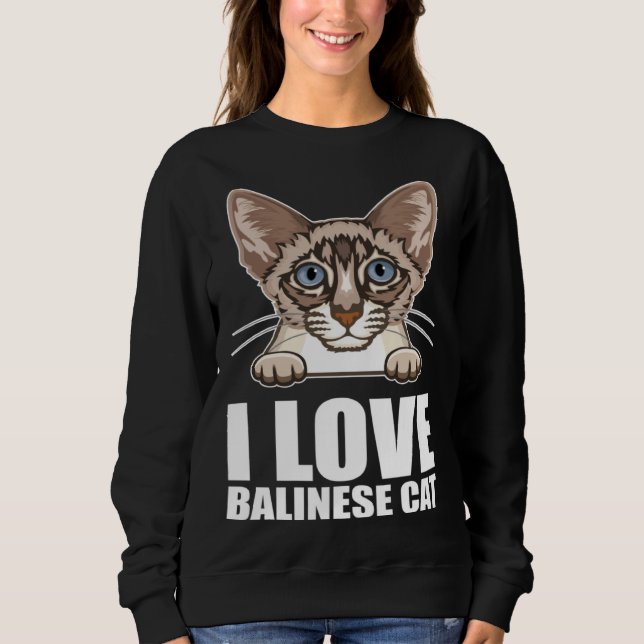 Balinese cats  Balinese Dad  Balinese Mom  6 Sweatshirt (Vorderseite)