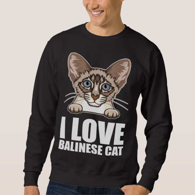 Balinese cats  Balinese Dad  Balinese Mom  6 Sweatshirt (Vorderseite)