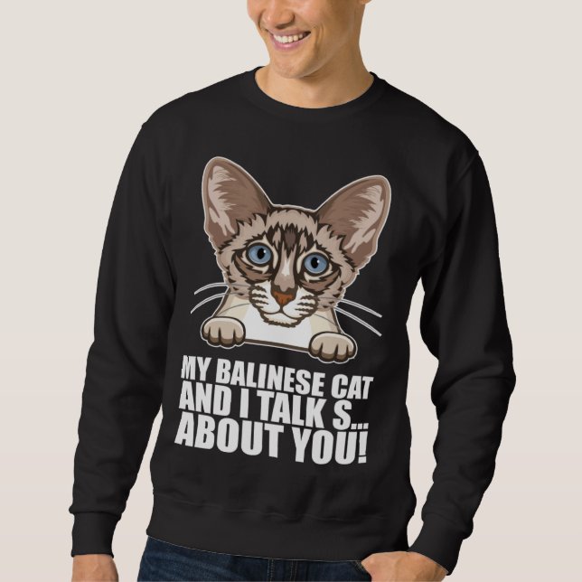 Balinese Dad  Balinese Mom  Balinese cats Sweatshirt (Vorderseite)