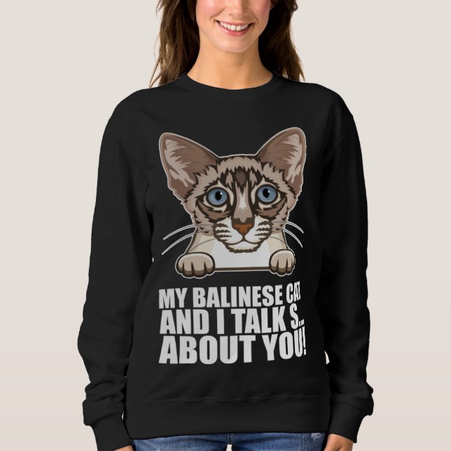 Balinese Dad  Balinese Mom  Balinese cats Sweatshirt (Vorderseite)
