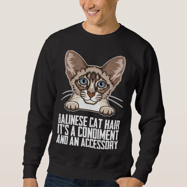 Balinese Dad  Balinese mother  Balinese cats  1 Sweatshirt (Vorderseite)