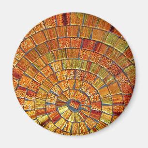 Balinese-Glasfliesen-Kunst Brown Magnet