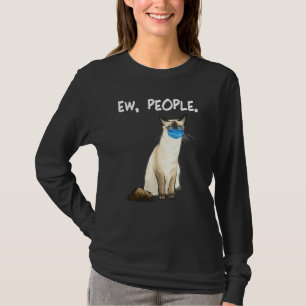 Balinese Javanese Ew People Funny Cat Wear Gesicht T-Shirt