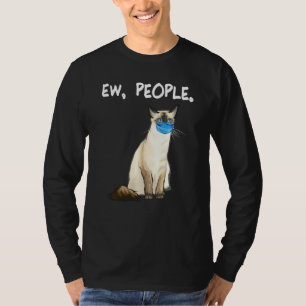 Balinese Javanese Ew People Funny Cat Wear Gesicht T-Shirt