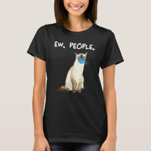 Balinese Javanese Ew People Funny Cat Wear Gesicht T-Shirt