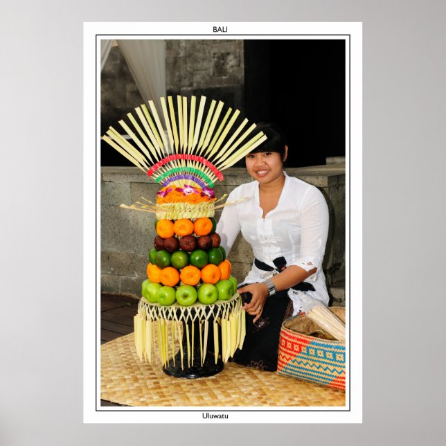 balinesische Frau Poster (Vorne)