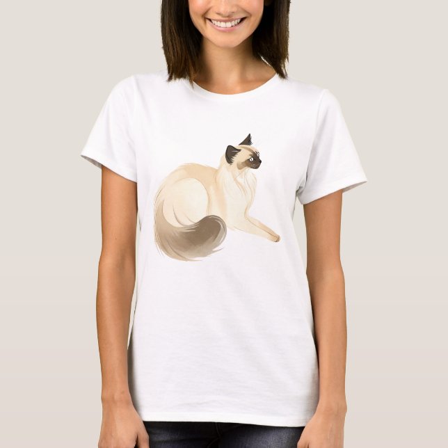 balinesische Katze T-Shirt (Vorderseite)