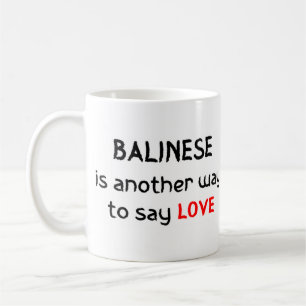 balinesische Liebe Kaffee Tasse