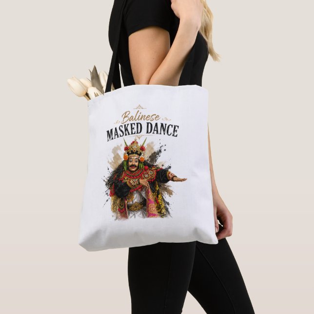 Balinesische Maskentanz-Tasche (Von Nahem)