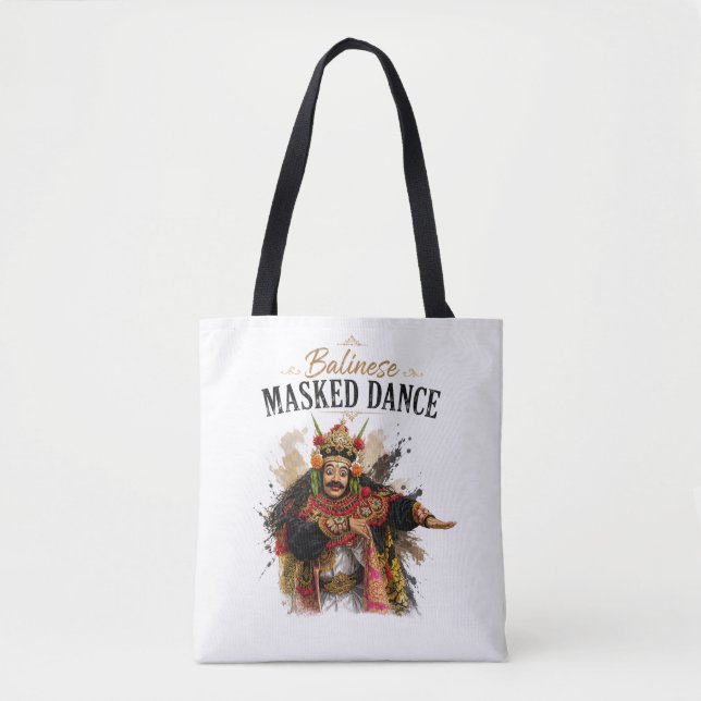 Balinesische Maskentanz-Tasche (Vorderseite)