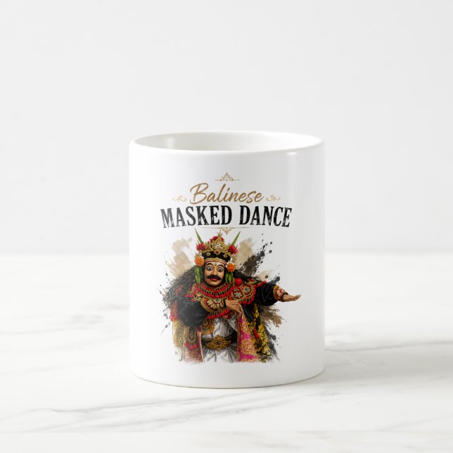 Balinesische Maskentanz-Tasse Kaffeetasse (Mittel)