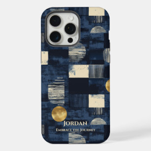 Balinesisches Batik-Geometrie-Harmonie – Moderne E iPhone 15 Pro Max Hülle