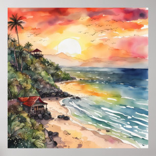 Balis Sunset Serenade Poster