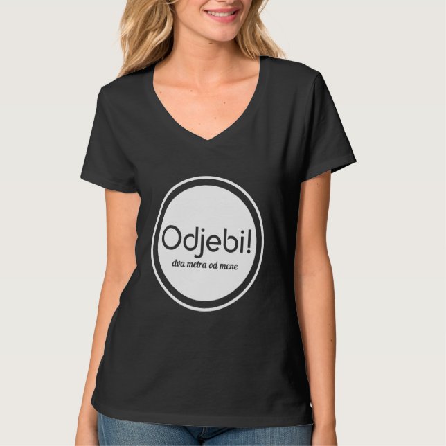 Balkan Bosna Hrvatska Srbija Sprichwort T-Shirt (Vorderseite)