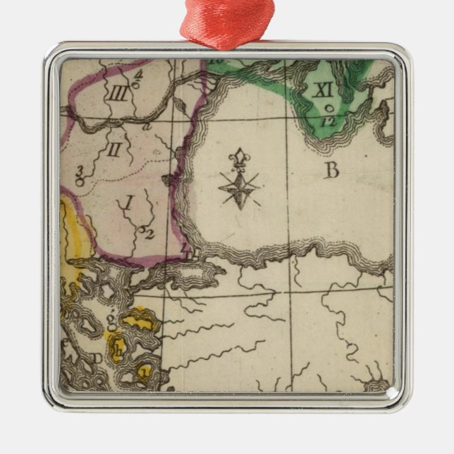 Balkan-Halbinsel 3 Silbernes Ornament (Vorne)