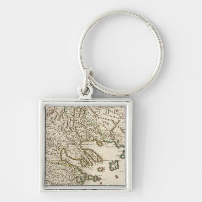 Balkan-Halbinsel, Griechenland, Mazedonien 2 Schlüsselanhänger (Vorne)