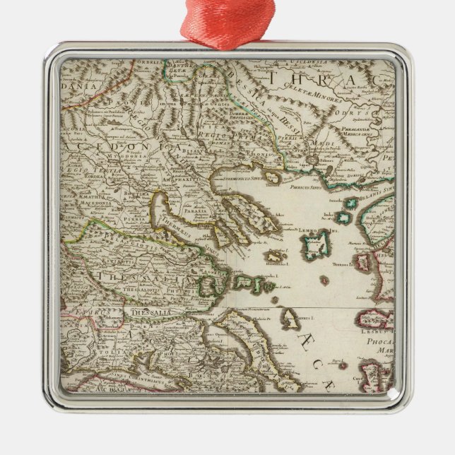 Balkan-Halbinsel, Griechenland, Mazedonien Silbernes Ornament (Vorne)