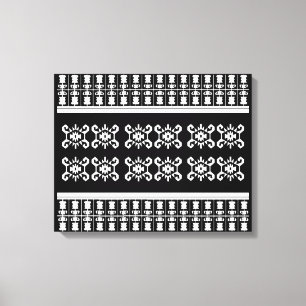 Balkan-Kilim "Turtle" inspiriert Leinwanddruck
